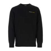 Alexander McQueen Svart bomulls sweatshirt Black, Herr