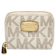 Michael Kors Pre-owned Pre-owned Belagd canvas plnbcker White, Dam