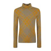 Burberry Stickade Roll Neck Sweaters Multicolor, Herr