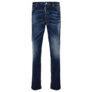 Dsquared2 Blå Stretch Bomull Denim Jeans Blue, Herr