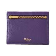 Mulberry Kortficka med dragkedja, Amethyst Purple, Dam