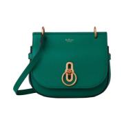 Mulberry Liten Amberley Satchel, Malachite Green, Dam