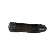 Tory Burch Minnie Travel Ballet Pave Platta Skor Black, Dam