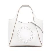 Stella McCartney Präglad Grainy Crossbody Väska White, Dam