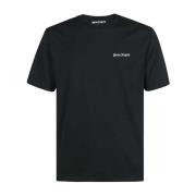 Palm Angels Svart Crew-neck T-shirt Black, Herr