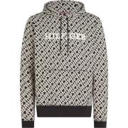 Tommy Hilfiger Flex-Fleece Monogram Hoodie Black, Herr