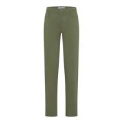 Brax Gröna Straight-Leg Byxor Green, Dam