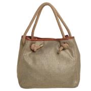 Michael Kors Pre-owned Pre-owned Canvas totevskor Beige, Dam