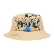 Moschino Mönstrad Logomössa Beige, Herr