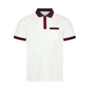 Moncler Klassisk Polo Skjorta Modell J1 091 White, Herr