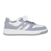 Hogan 137K Vit/Medium Jeans Sneakers Blue, Dam