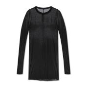 Rick Owens Rib T-shirt with long sleeves Black, Herr