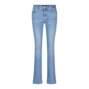 7 For All Mankind Klassiska Denim Straight Leg Jeans Blue, Dam