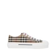 Burberry Vintage Check Low Top Sneakers Beige, Dam