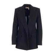 Chloé Svart Blazer med Sidofickor Black, Dam