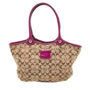 Coach Pre-owned Pre-owned Canvas totevskor Beige, Dam