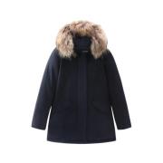 Woolrich Arctic Parka med Avtagbar Päls Blue, Dam