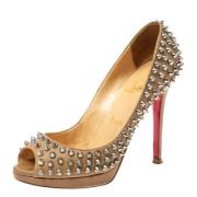 Christian Louboutin Pre-owned Pre-owned Laeder klackskor Beige, Dam