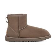 UGG Stone Klassiska Mini II vattenavvisande fårskinnsstövlar Gray, Dam