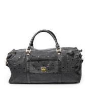 MCM Pre-owned Pre-owned Canvas resvskor Gray, Dam