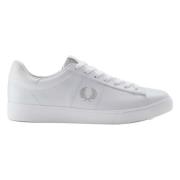 Fred Perry Läder Baseline Perf Sneakers för Män White, Herr