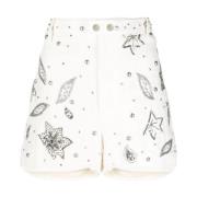 Isabel Marant Broderade vita shorts med detaljer White, Dam