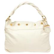 Prada Vintage Pre-owned Nylon handvskor White, Dam