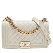 Chanel Vintage Pre-owned Laeder chanel-vskor White, Dam