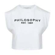 Philosophy di Lorenzo Serafini Lorenzo Serafini Tryckt Logotyp T-shirt...