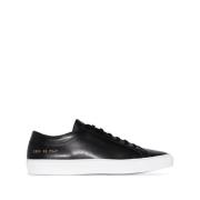 Common Projects Klassiska vita låga sneakers Black, Dam