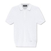 Dsquared2 Bomullspolo White, Herr