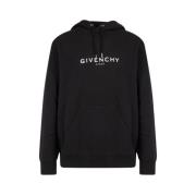 Givenchy Omvänd hoodie Black, Herr