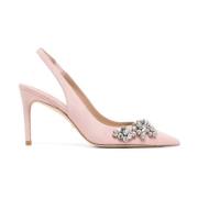 Stuart Weitzman Kristallblomma Sandaler Pink, Dam