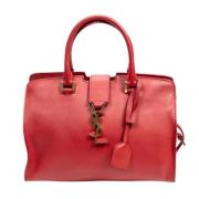 Yves Saint Laurent Vintage Pre-owned Laeder axelremsvskor Red, Dam