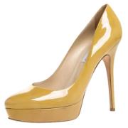 Jimmy Choo Pre-owned Pre-owned Laeder klackskor Yellow, Dam