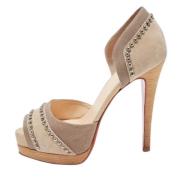 Christian Louboutin Pre-owned Pre-owned Canvas klackskor Brown, Dam