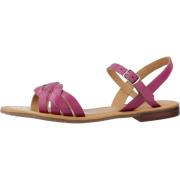 Geox Stiliga Platta Sandaler Pink, Dam