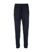 Woolrich Blå Logo Script Sweatpants Blue, Herr