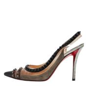 Christian Louboutin Pre-owned Pre-owned Laeder klackskor Gray, Dam