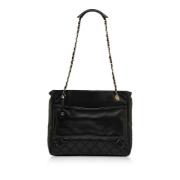 Chanel Vintage Pre-owned Laeder totevskor Black, Dam