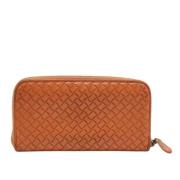 Bottega Veneta Vintage Pre-owned Laeder plnbcker Orange, Dam