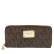 Michael Kors Pre-owned Pre-owned Belagd canvas plnbcker Brown, Dam