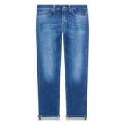 Dondup Monroe Skinny Jeans Blå Denim Tvättad Blue, Herr