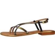 Les Tropeziennes Platta Sandaler med Remmar Brown, Dam