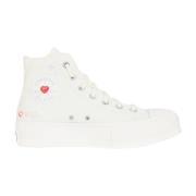 Converse Hjärta High Top Sneakers White, Dam