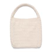 InWear Stickad Toteväska White, Dam