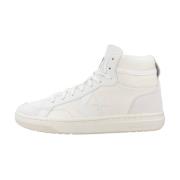 Converse Klassiska Läder Mocka Sneakers White, Herr