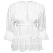 Dolce & Gabbana Pre-owned Pre-owned Bomull toppar White, Dam