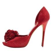 Alexander McQueen Pre-owned Pre-owned Mocka klackskor Red, Dam