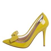 Valentino Vintage Pre-owned Laeder klackskor Yellow, Dam